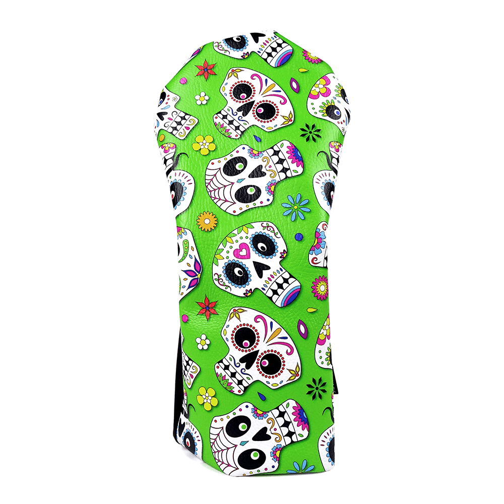 Green Skulls headcovers