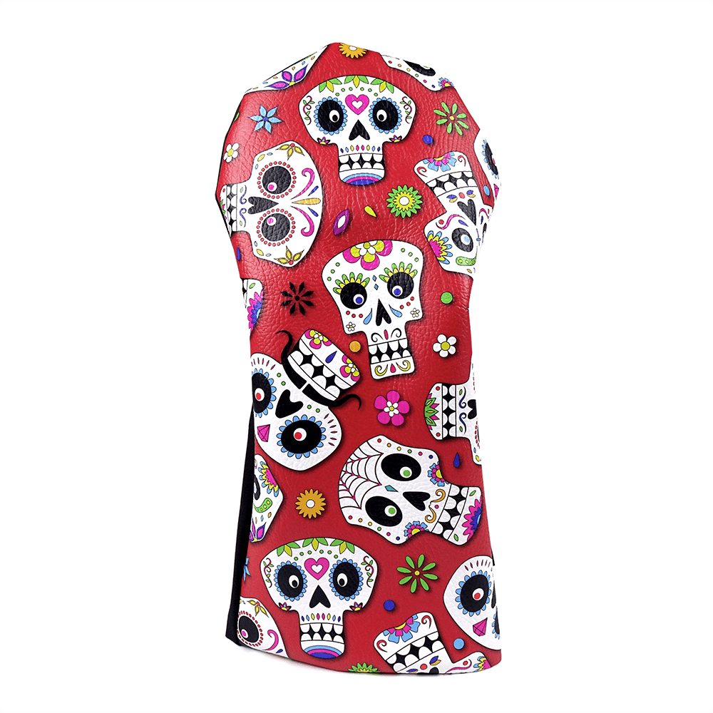 Red Skulls headcovers