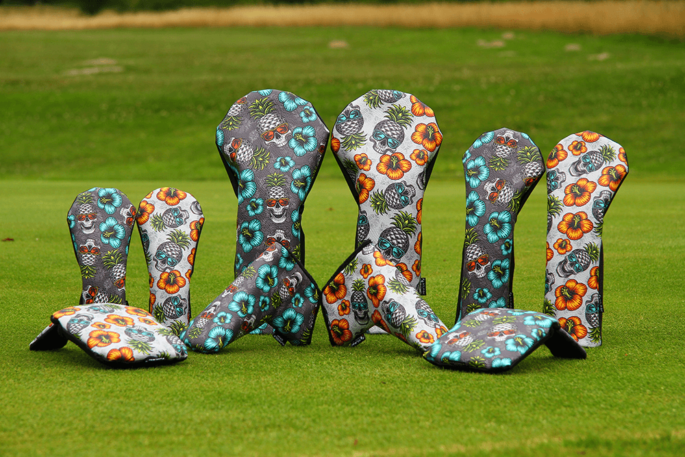 Light Pineapple Skull headcovers