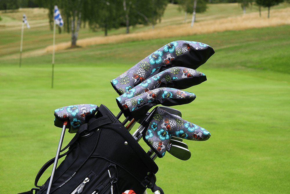 Dark Pineapple Skull headcovers
