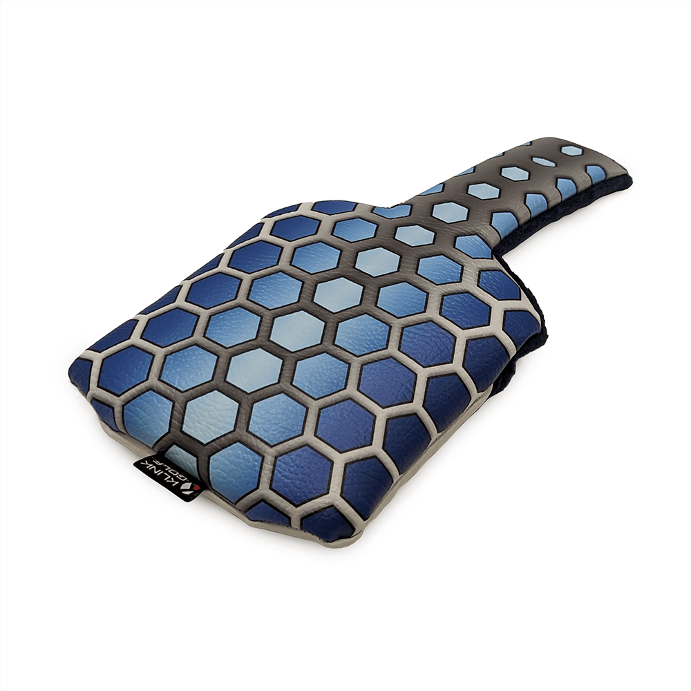 Blue hex mallet putter headcover