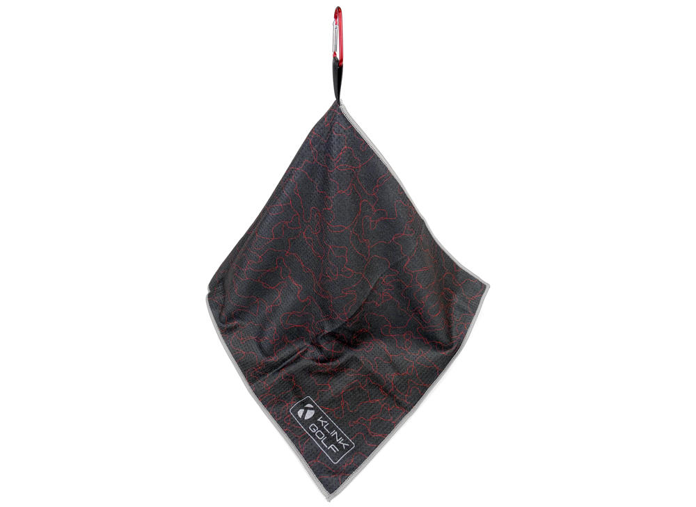 Black camo golf towel