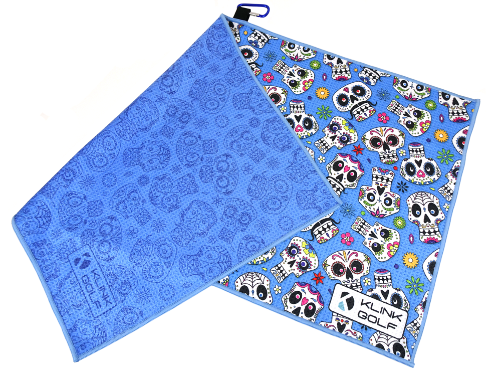 Skulls golf towel
