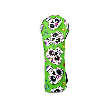 Green Skulls hybrid headcover