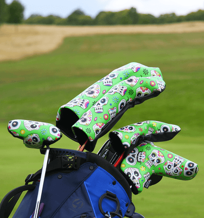 Green Skulls driver headcover