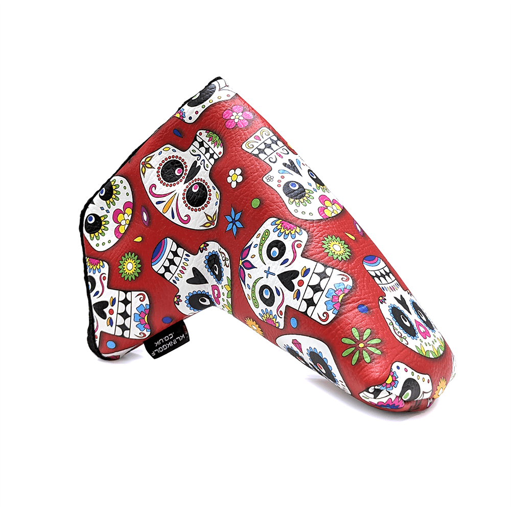 Red Skulls headcovers