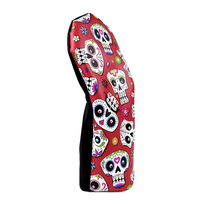 Red Skulls headcovers