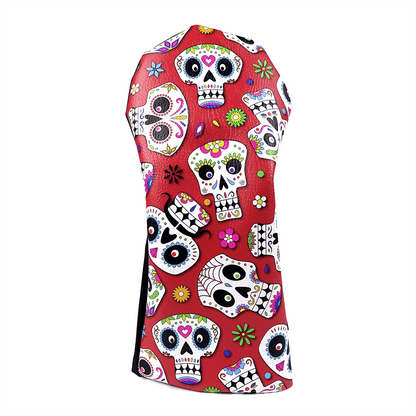 Red Skulls driver headcover
