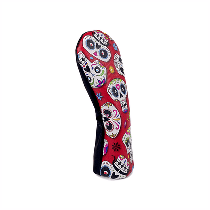 Red Skulls hybrid headcover