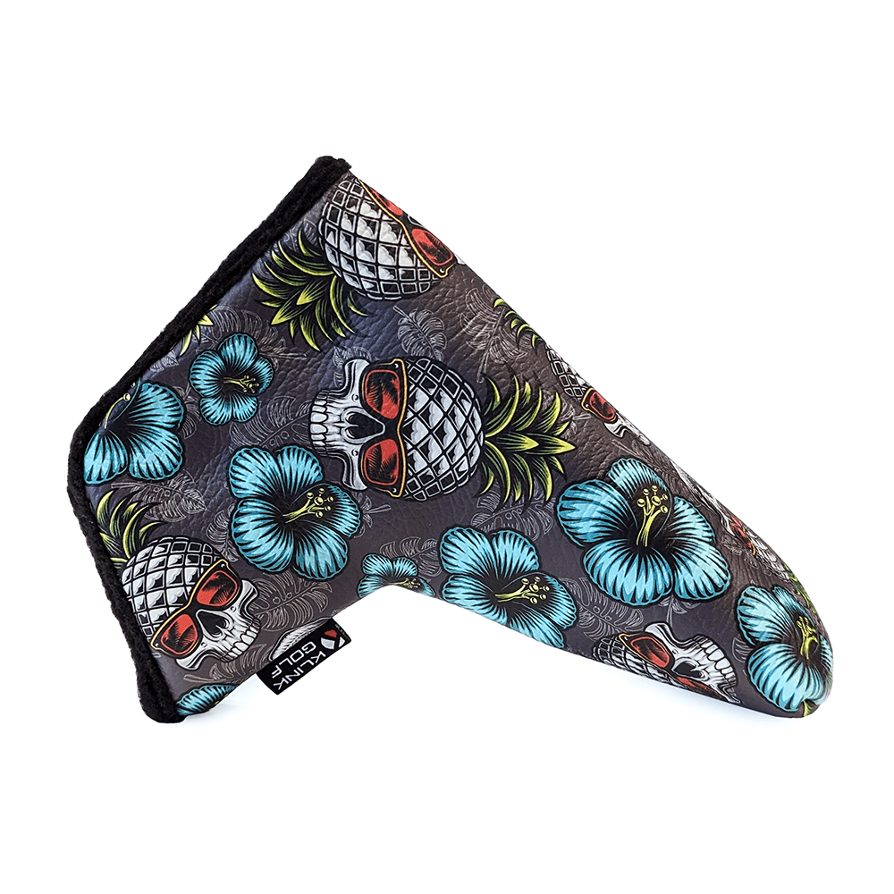 Dark Pineapple Skull blade putter headcover