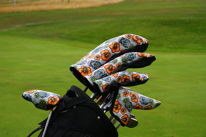 Light Pineapple Skull fairway headcover