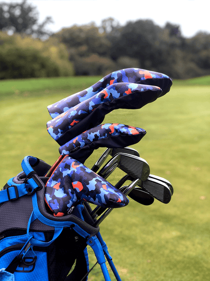 Blue camo driver headcover