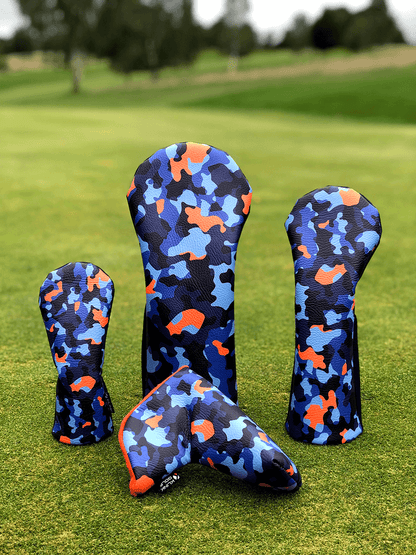 Blue camo driver headcover