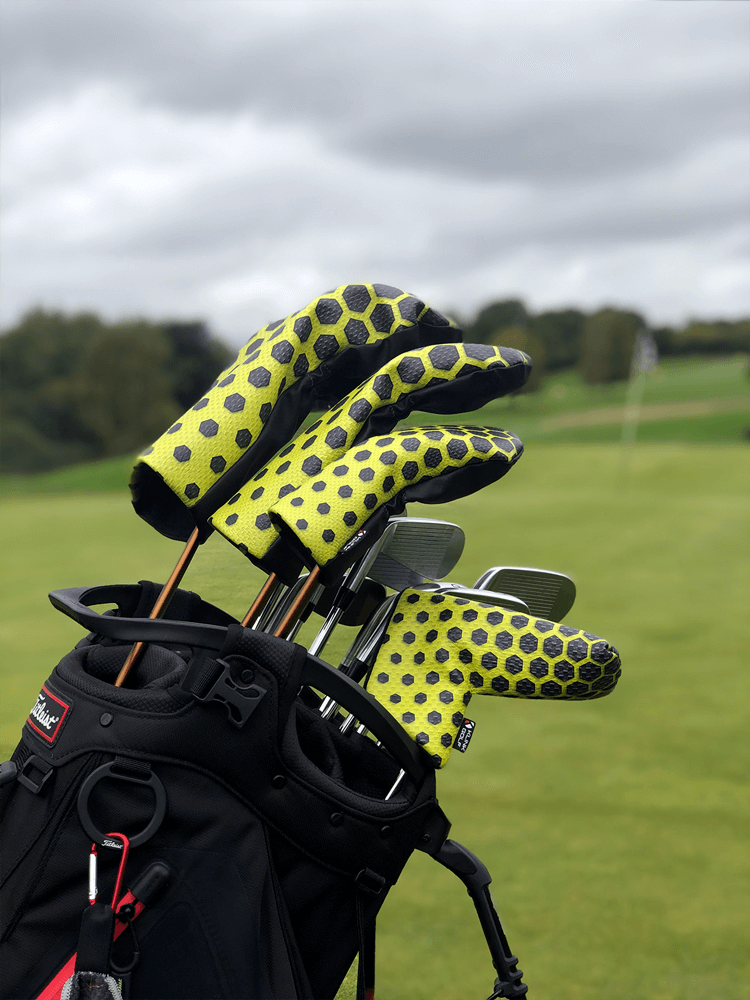 Yellow hex driver headcover
