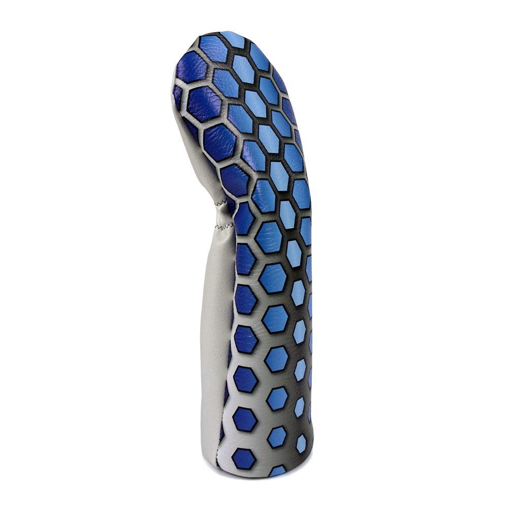 Blue hex fairway headcover