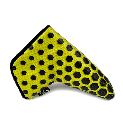 Yellow hex blade putter headcover